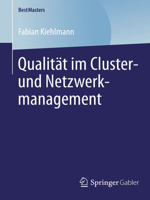 cover image of Qualität im Cluster- und Netzwerkmanagement